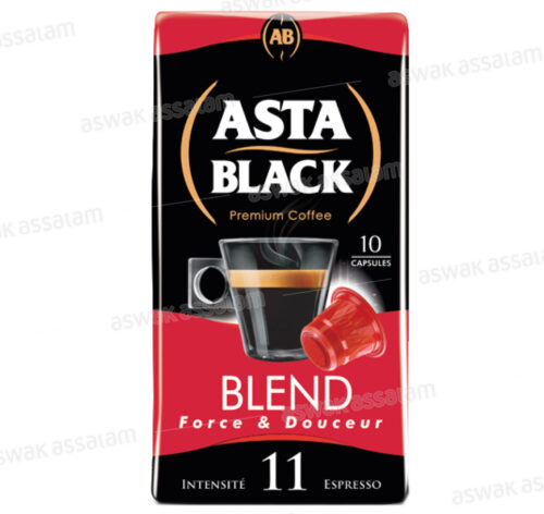 CAFE BLEND BOITE 10 CAPSULES COMPATIBLES ASTA BLACK