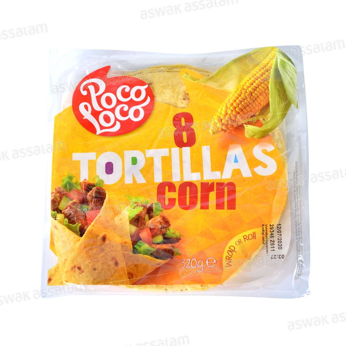 TORTILLAS MAIS 8 UNITES 20CM 320G POCO LOCO