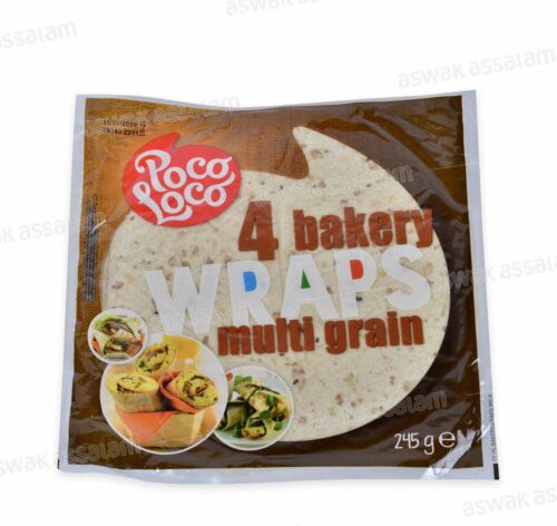 WRAPS MULTIGRAIN 4 UNITES 25CM 245G POCO LOCO