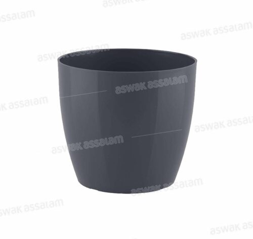 POT DE FLEURS 12CM ANTHRACITE SAN REMO