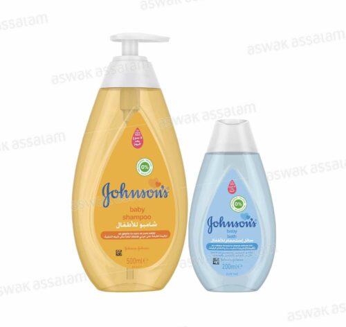 SHAMPOOING POUR BEBE 500ML JOHNSON’S BABY (+ BAIN MOUSSANT 200ML GRATUIT)