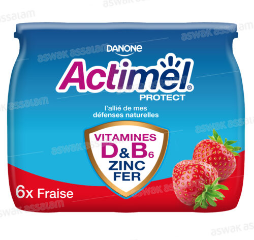 YAOURT A BOIRE ACTIMEL PROTECT FRAISE 6*100G PACK DANONE