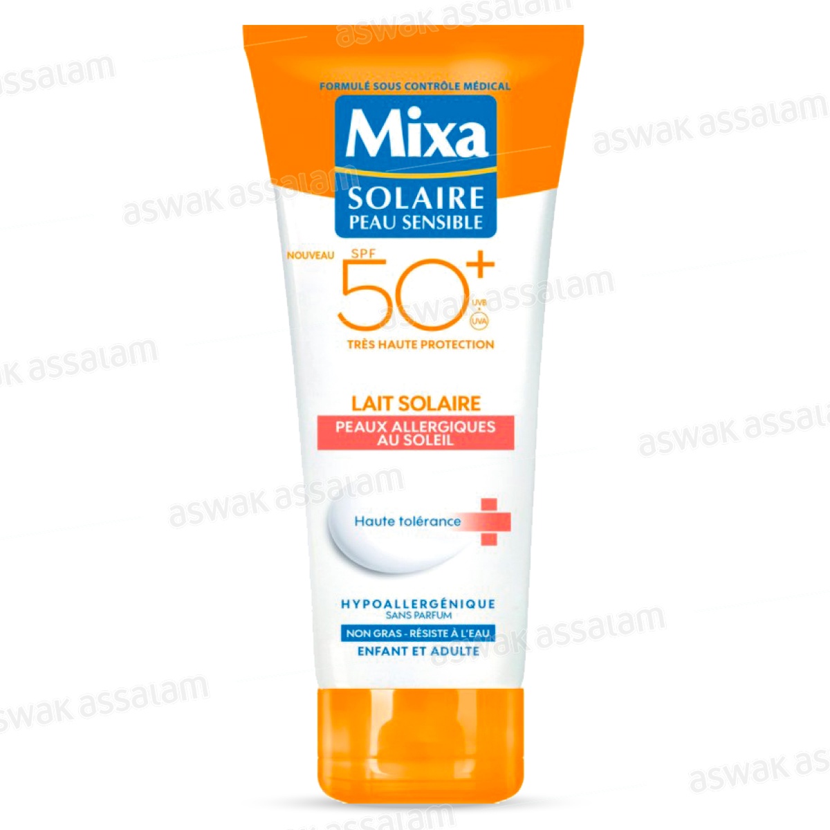 LAIT SOLAIRE HAUTE TOLERANCE SPF 50+ PEAU ALLERGIQUE AU SOLEIL 200ML MIXA