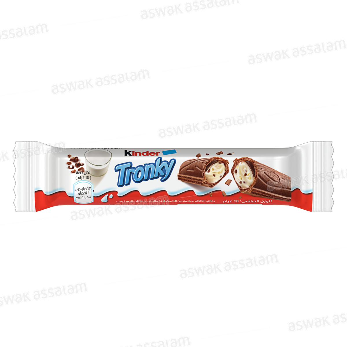 BISCUIT FOURRE CHOCOLAT & CREME 18G TRONKY KINDER