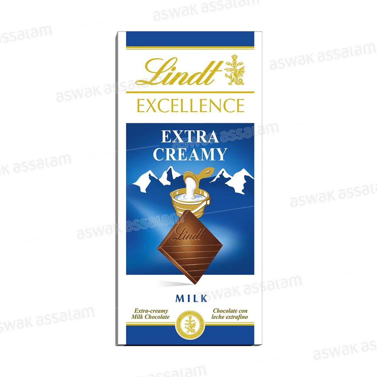 CHOCOLAT LAIT EXTRA CREMEUX 100G LINDT EXCELLENCE