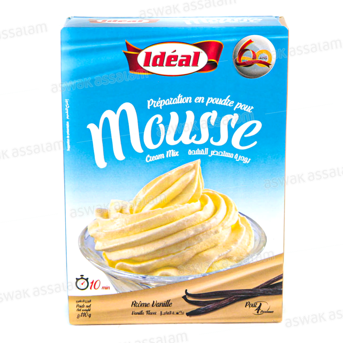 MOUSSE VANILLE 100G IDEAL