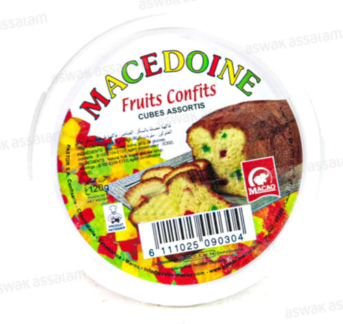 MACEDOINE FRUITS CONFITS 120G MACAO