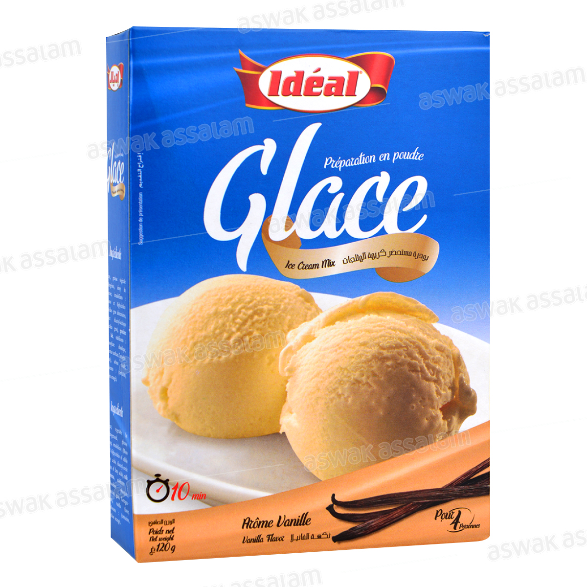 CREME GLACEE VANILLE 120G IDEAL