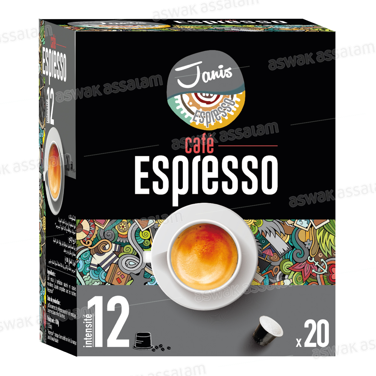 CAFE ESPRESSO BOITE 20 CAPSULES JANIS