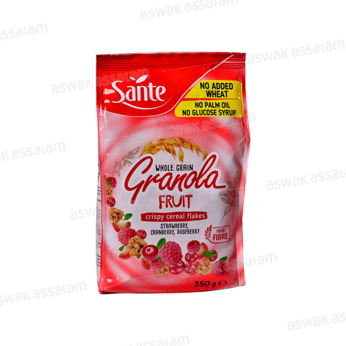 MUESLI AUX FRUITS ROUGES GRANOLA 350G SANTE