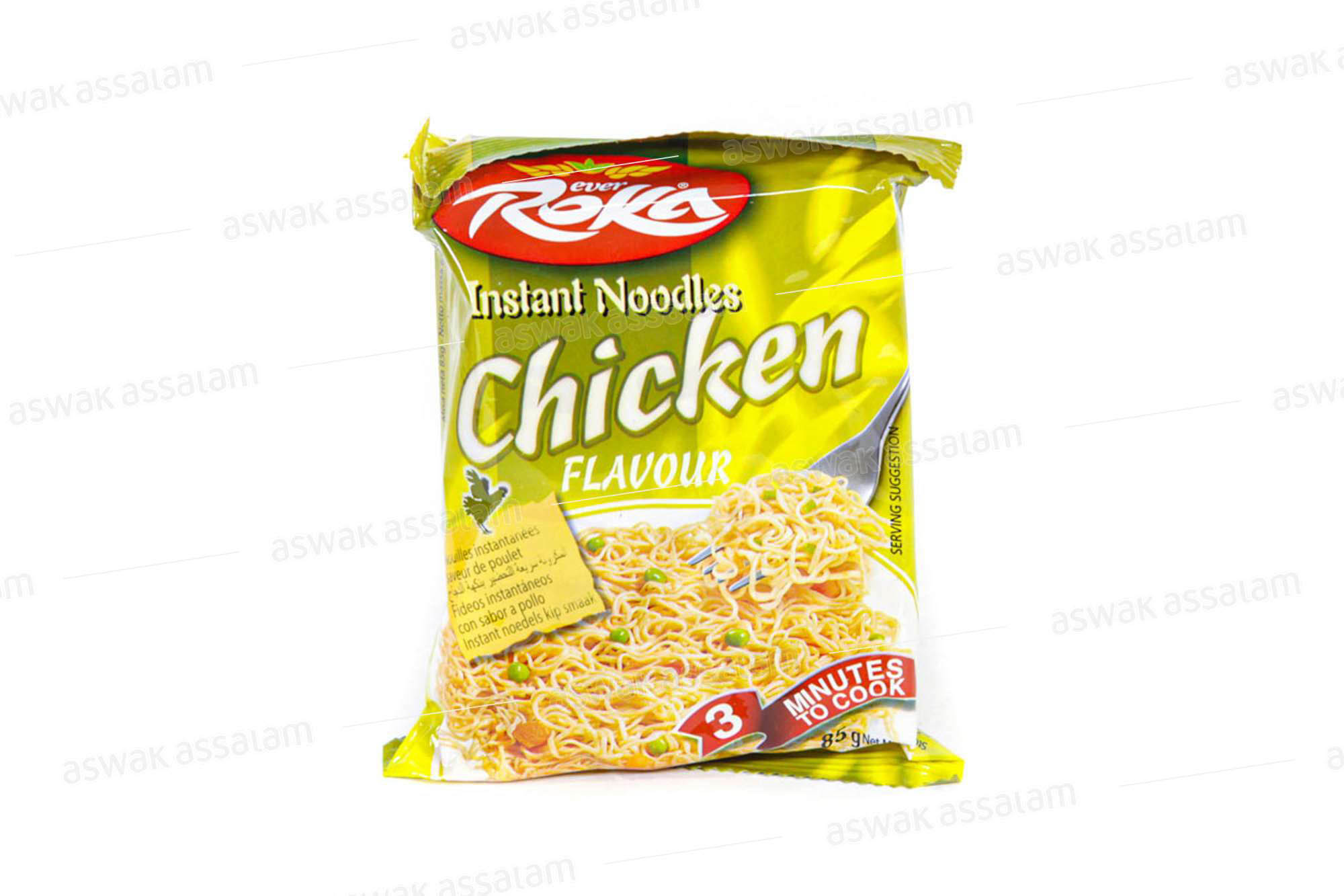 NOUILLES INSTANTANEES AU POULET 85G ROKA