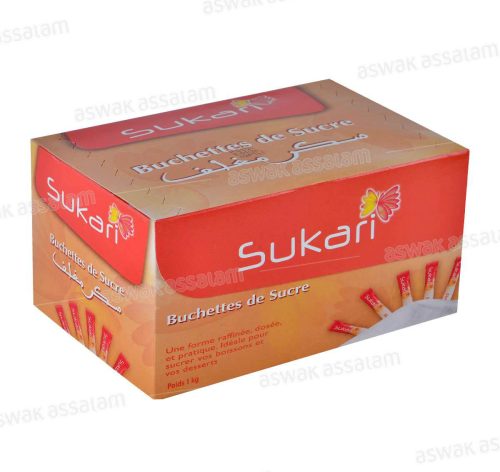 SUCRE EN BUCHETTES 1KG SUKARI