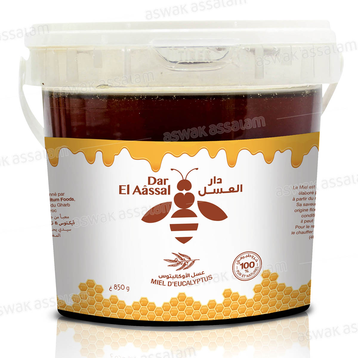 MIEL EUCALYPTUS SEAU 850G DAR EL AASSAL