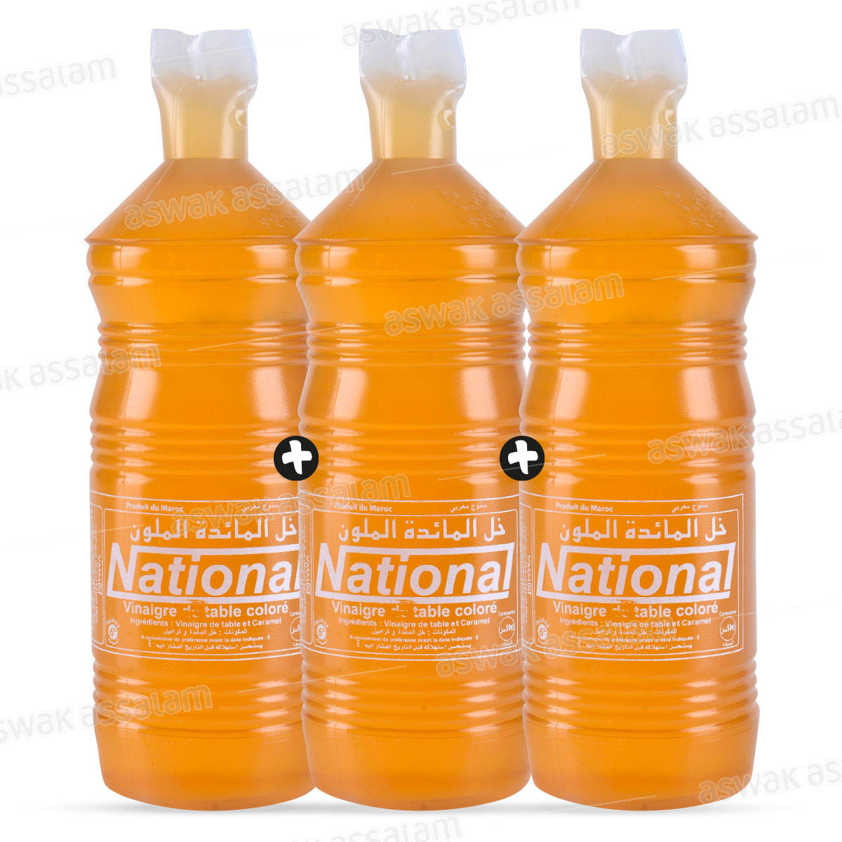 LOT DE 3 VINAIGRES 50CL NATIONAL (2 ACHETES = 1 GRATUIT)