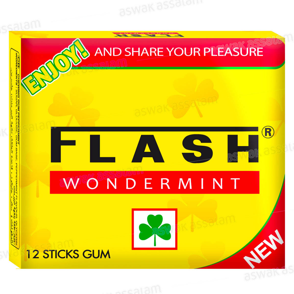 CHEWING-GUM WONDERMINT 12 STICKS FLASH