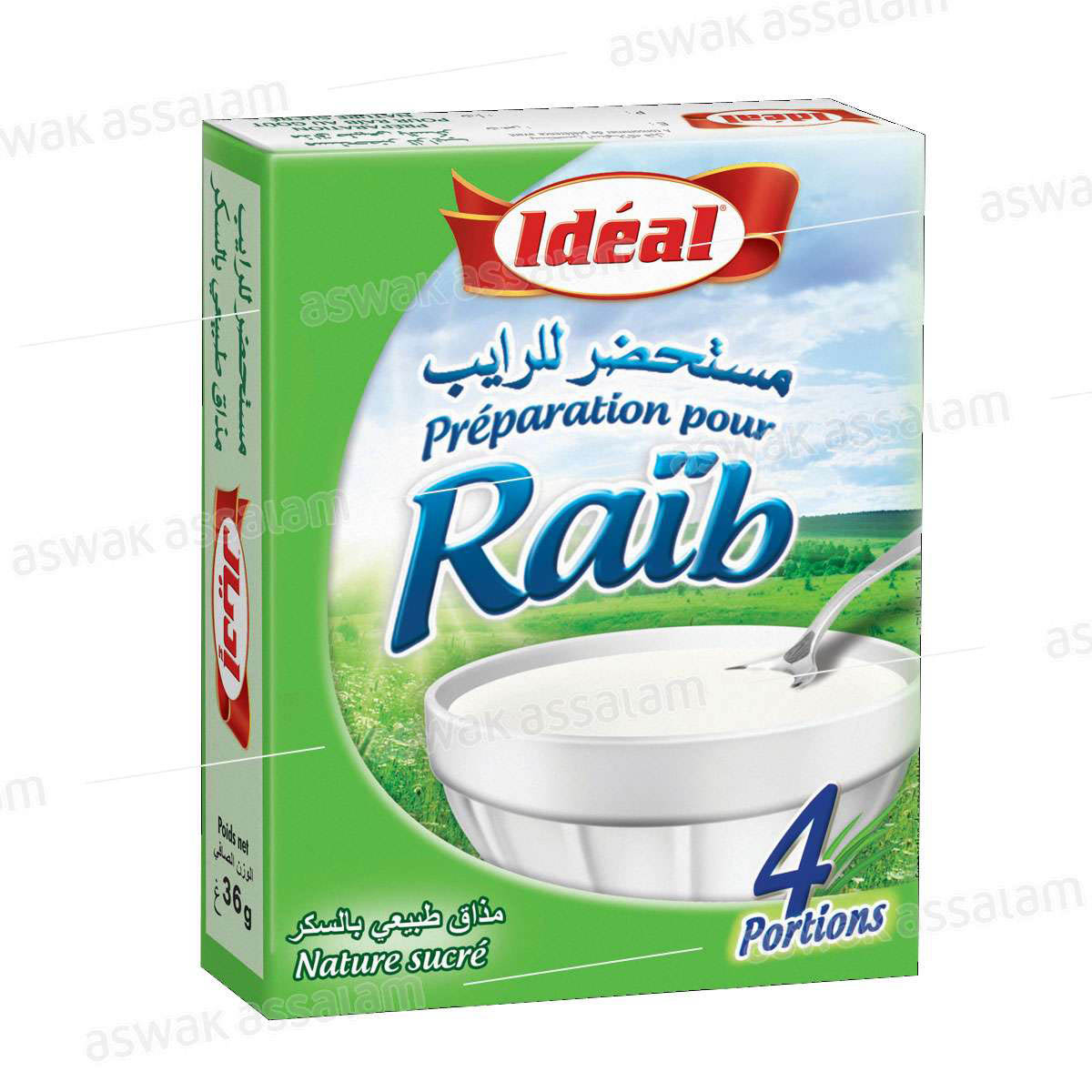 PREPARATION POUR RAIB NATURE SUCRE 40G IDEAL
