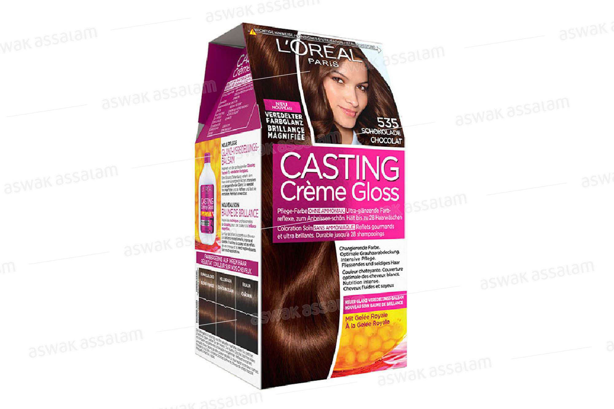 COLORATION CREME GLOSS CHOCOLAT 535 CASTING L'OREAL