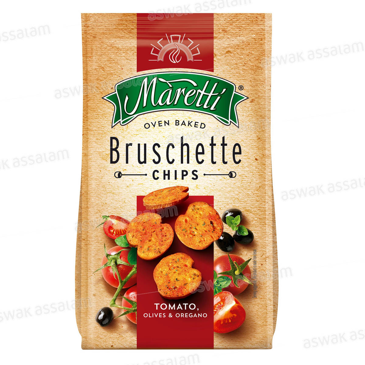 BOUCHEES DE PAIN SAVEUR TOMATE, OLIVES & ORIGAN 70G MARETTI