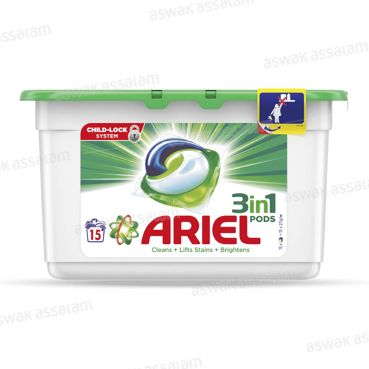 LESSIVE PODS 3EN1 15 DOSES ARIEL