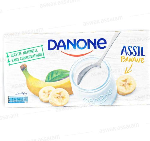 YAOURT ASSIL BANANE 8*110G PACK DANONE