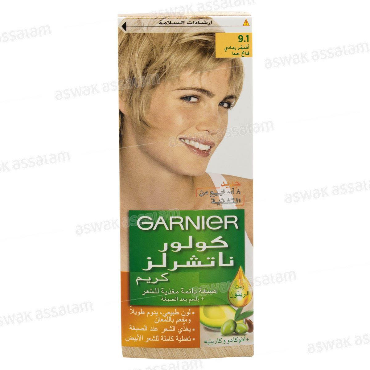 COLORATION 9.1 BLOND CENDRE TRES CLAIR COLOR NATURALS GARNIER