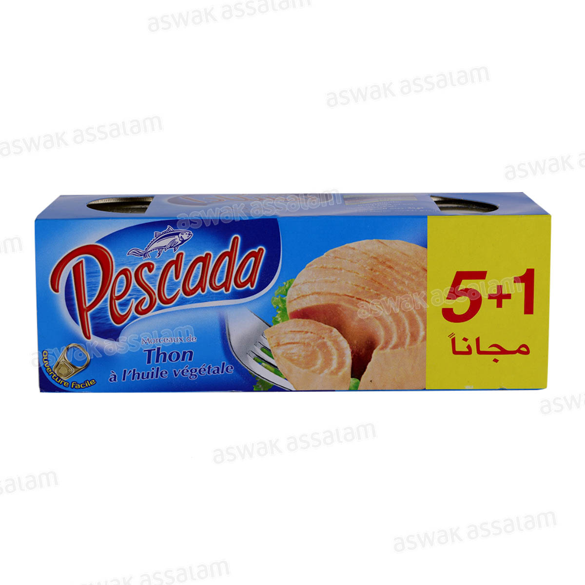 THON A L'HUILE VEGETALE 6*80G PESCADA