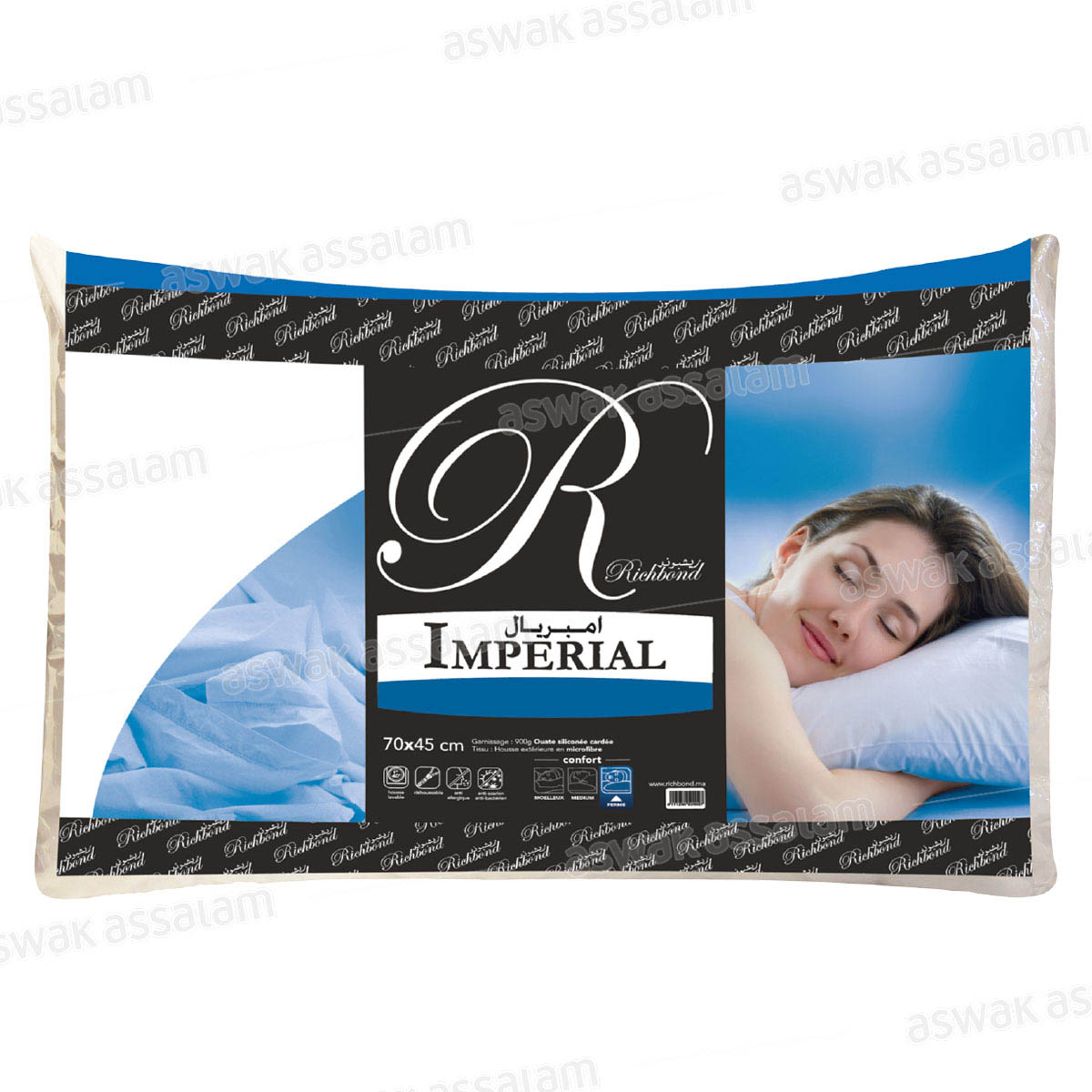 OREILLER IMPERIAL 70*45CM RICHBOND