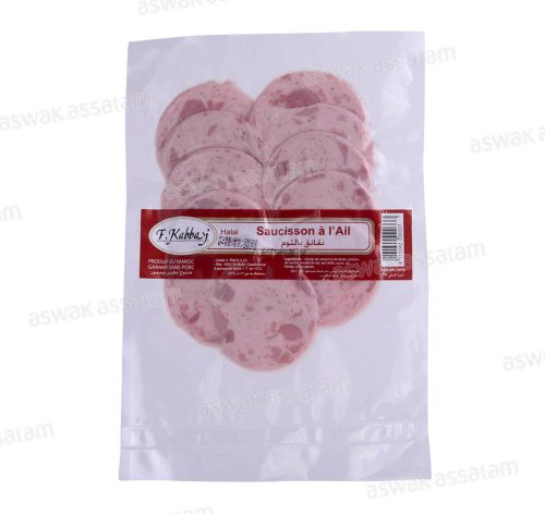 SAUCISSON CANARD ET DINDE A L’AIL 100G F.KABBAJ