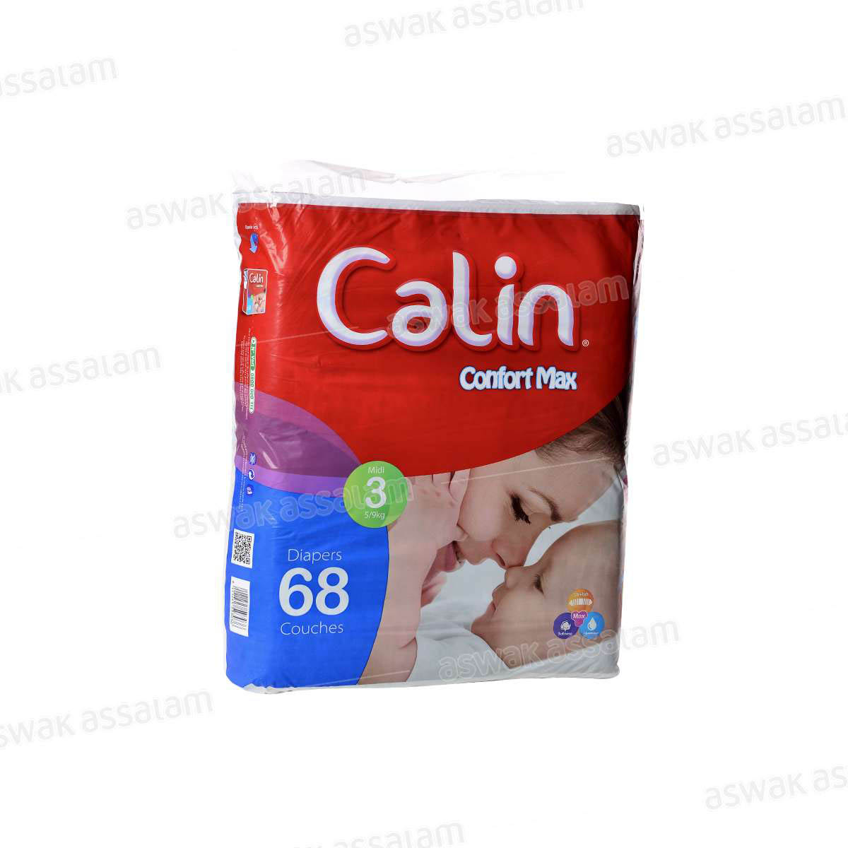 COUCHES BEBE MINI JUMBO PACK 68 UNITES CALIN