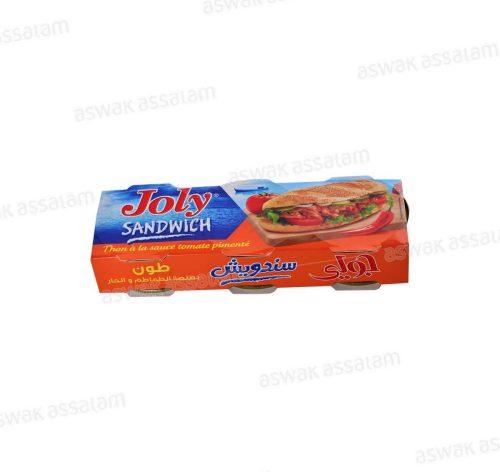 THON SANDWICH A LA SAUCE TOMATE PIMENTEE 3*80G JOLY