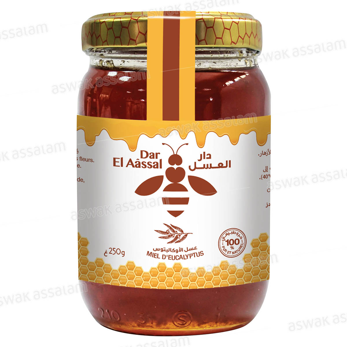 MIEL EUCALYPTUS VERRE 250G DAR EL AASSAL