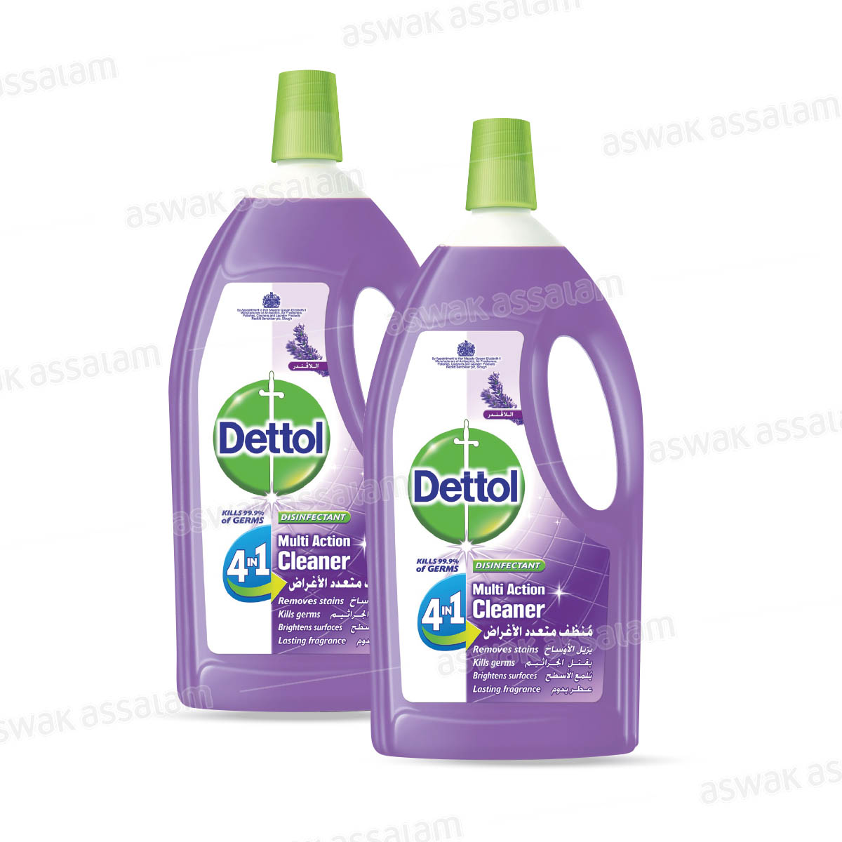 LOT DE 2 NETTOYANTS MULTI-USAGES 900ML DETTOL (-25% SUR LE 2EME)