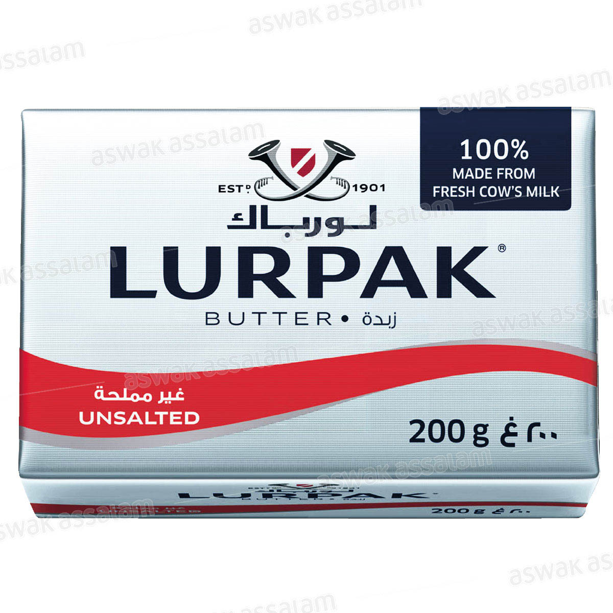 BEURRE PLAQUETTE 200G LURPAK