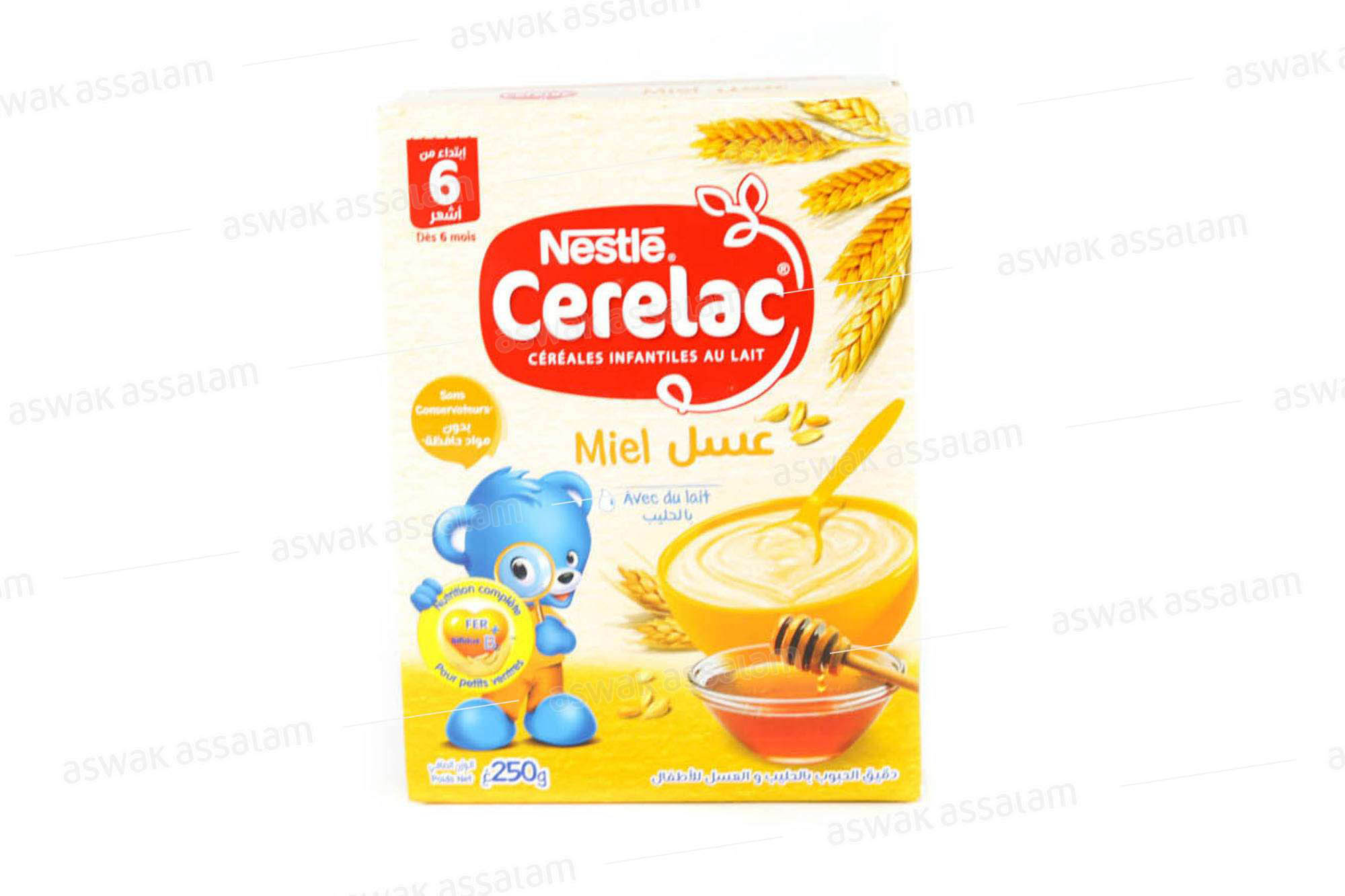 CEREALES INFANTILES AU MIEL 250G CERELAC