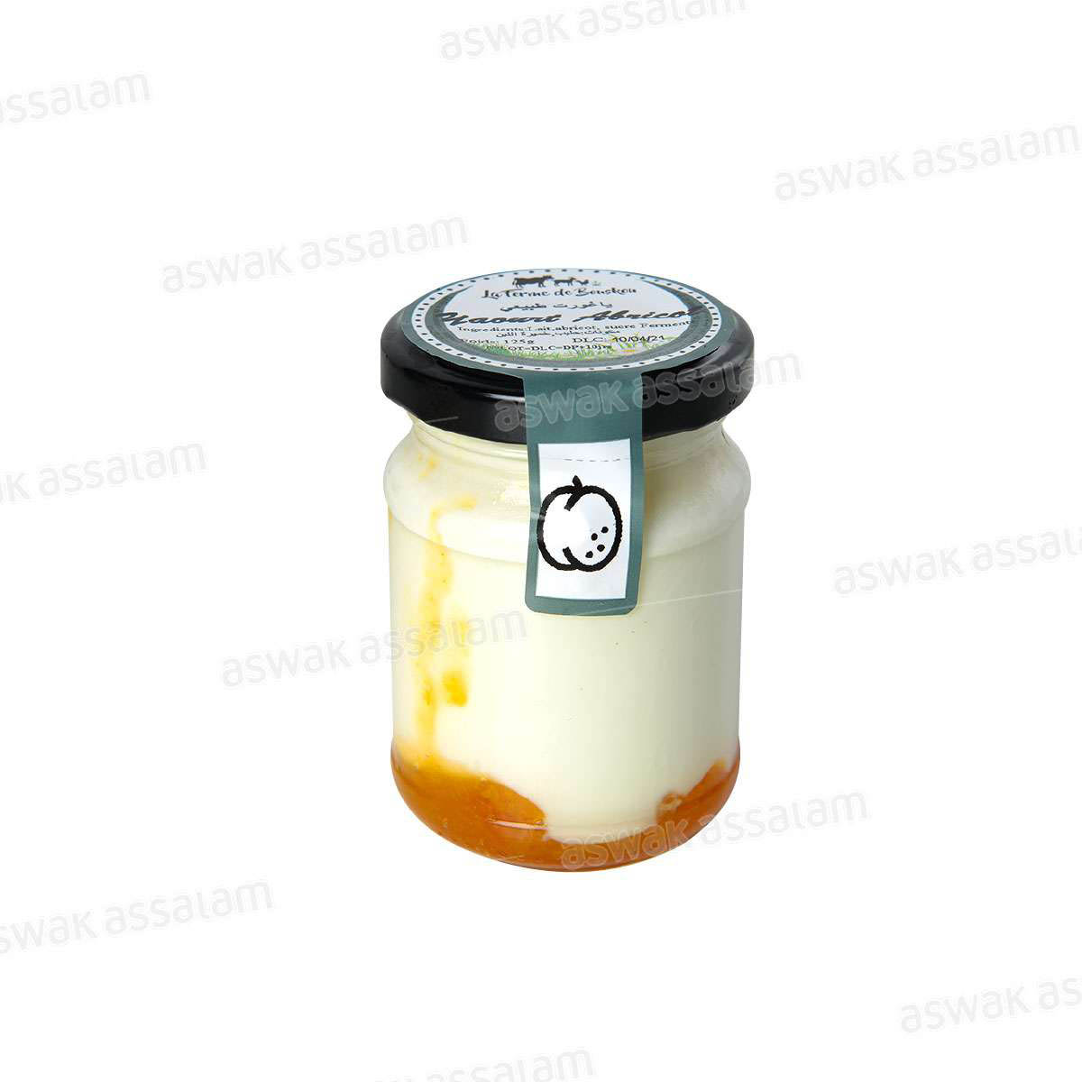 YAOURT BRASSE BIO SUR LIT D'ABRICOT 125G LA FERME DE BOUSKOU