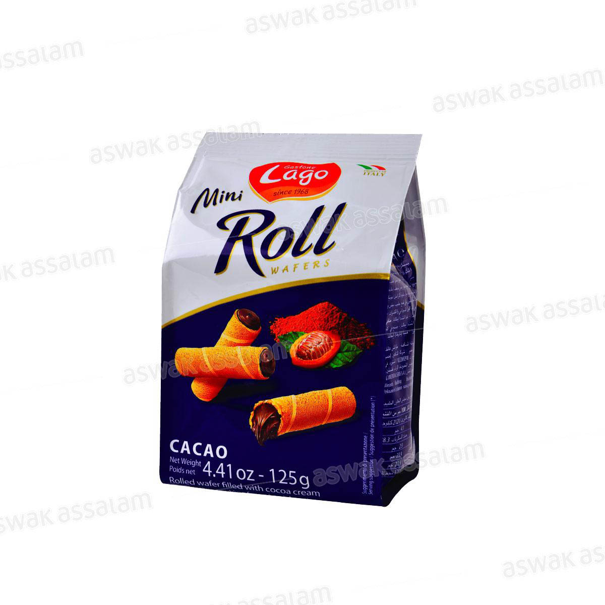 MINI-ROLL AU CACAO 125G LAGO