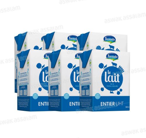 LAIT UHT ENTIER 6*500ML PACK JAOUDA