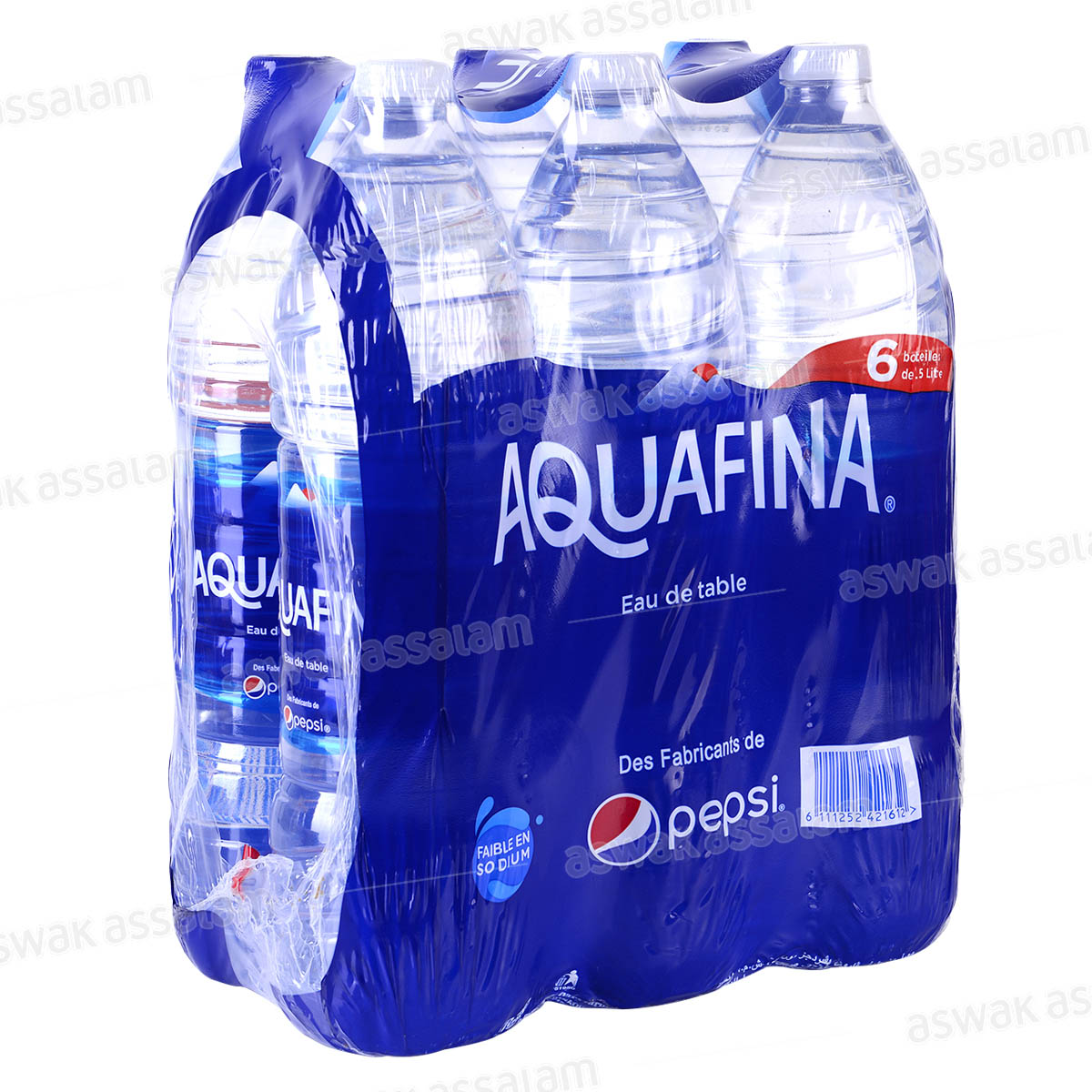 EAU DE TABLE PACK DE 6 BOUTEILLES 1,5L AQUAFINA ( 5 ACHETES = 1 GRATUIT )