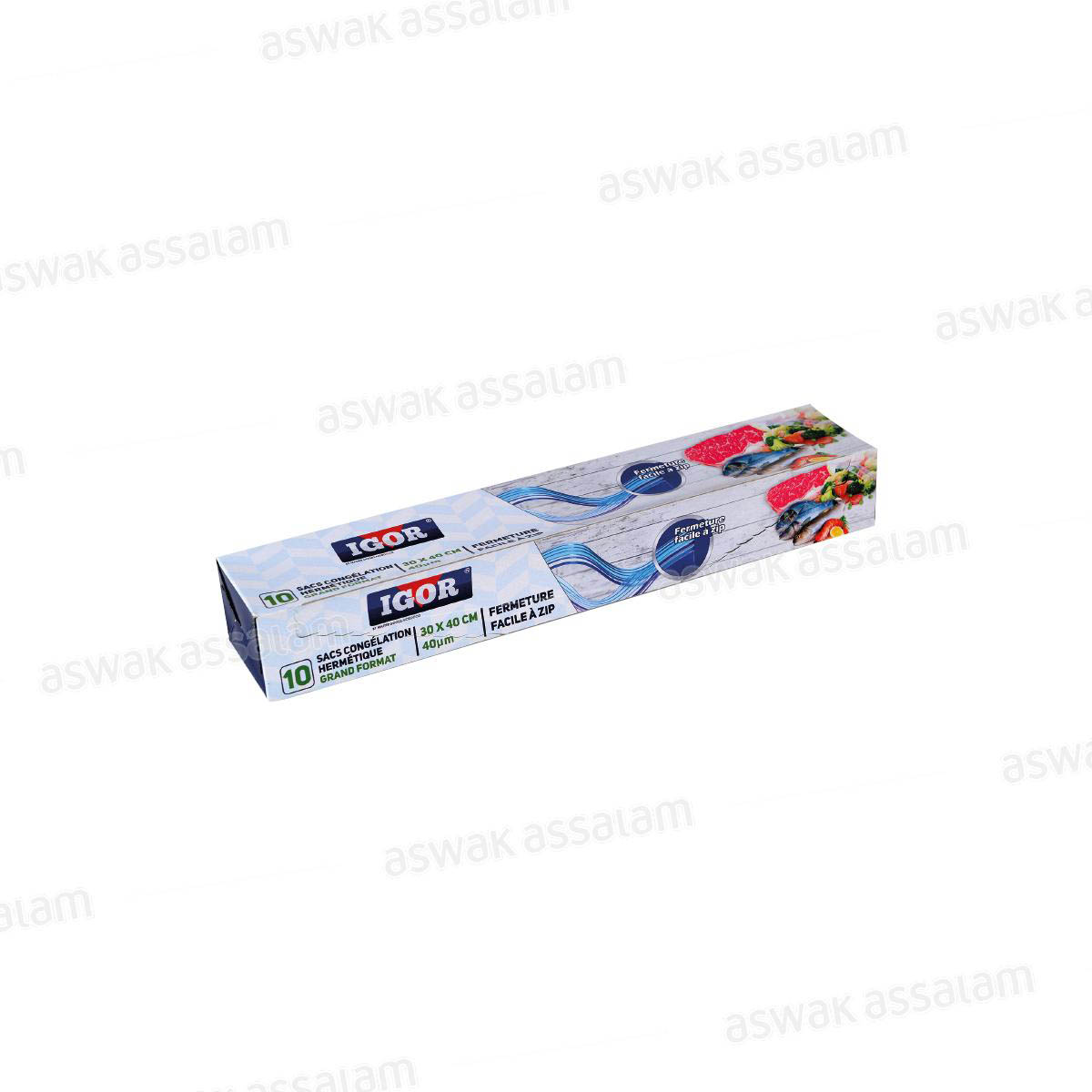 SACS DE CONGELATION GRAND FORMAT 30*40CM 10 UNITES IGOR