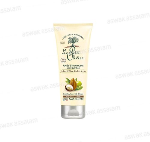 APRES-SHAMPOOING NUTRITION HUILES D’OLIVE, KARITE, ARGAN 200ML LE PETIT OLIVIER
