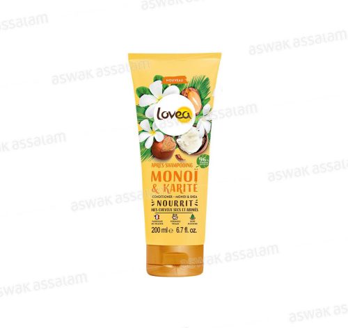 APRES-SHAMPOOING MONOI & KARITE POUR CHEVEUX SECS ET ABIMES 200ML LOVEA