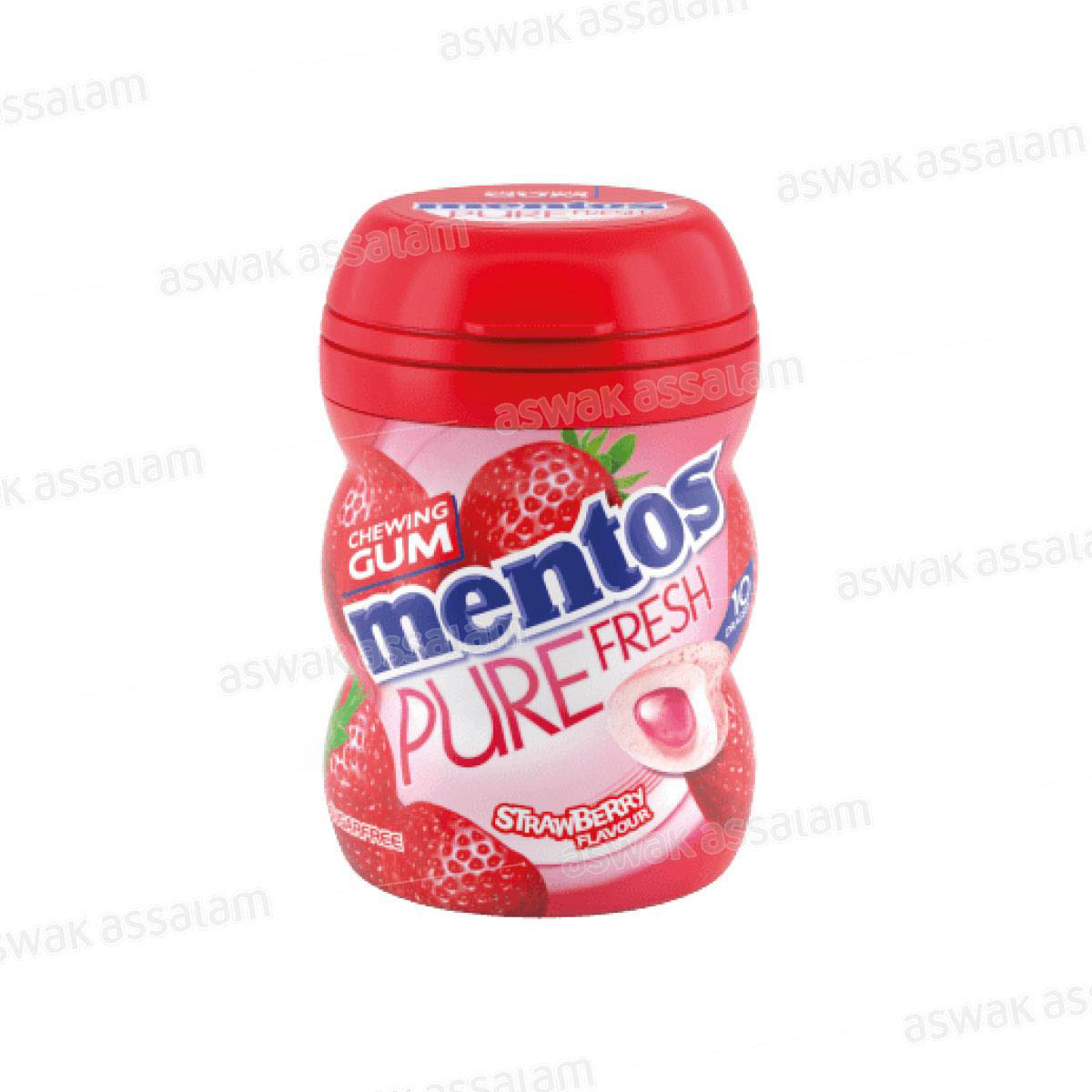 CHEWING-GUM SANS SUCRE PURE FRESH STRAWBERRY 87,5KG MENTOS