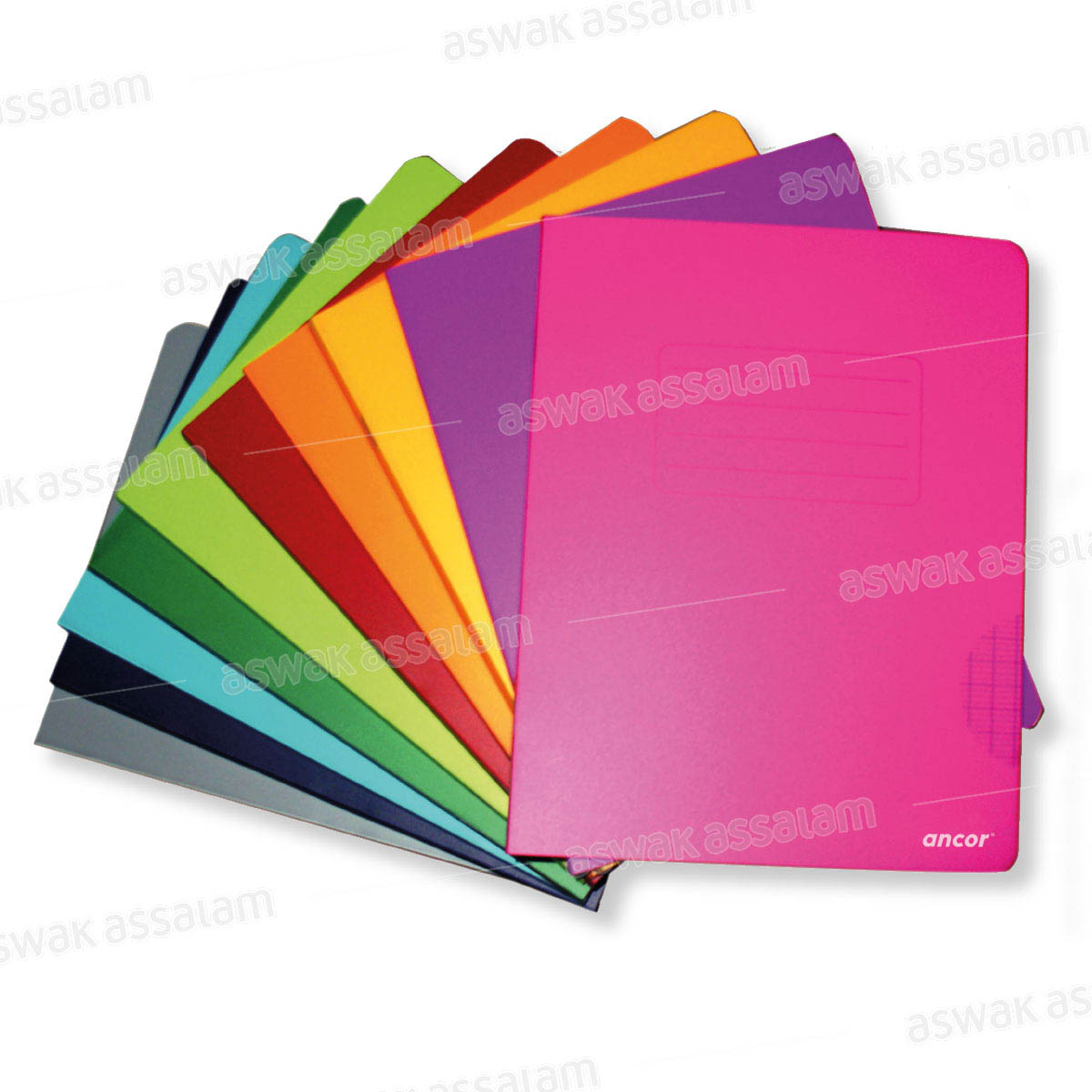 CAHIER PIQUE 17*22CM 192 PAGES 90G COUVERTURE POLYPROPYLENE TRENDY ANCOR
