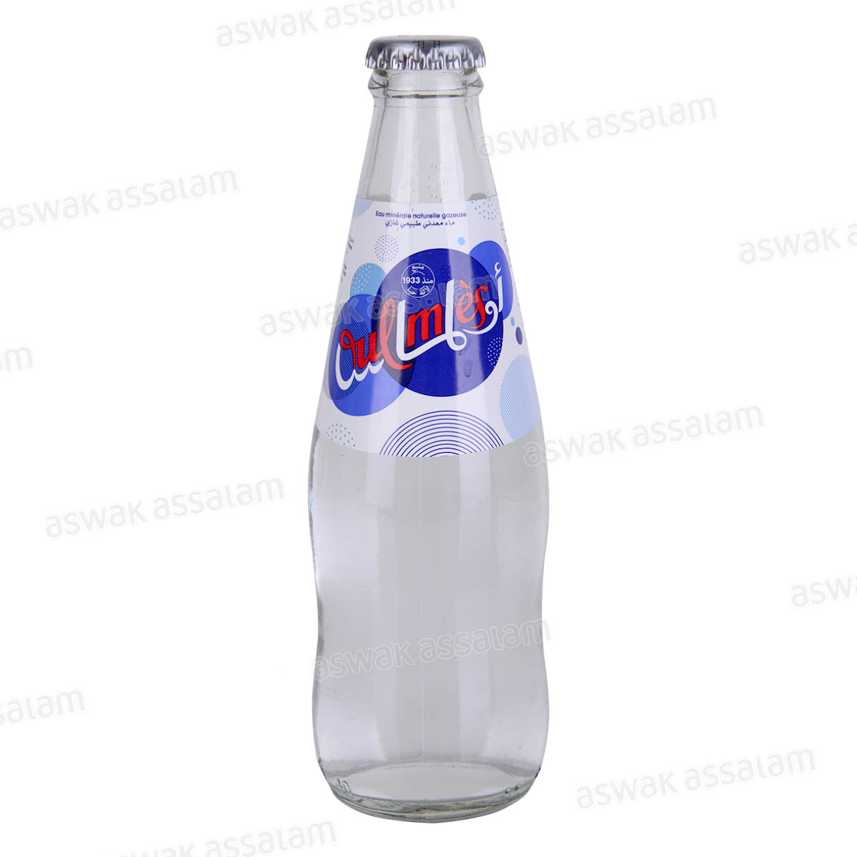 EAU MINERALE GAZEUSE BOUTEILLE EN VERRE 25CL OULMES