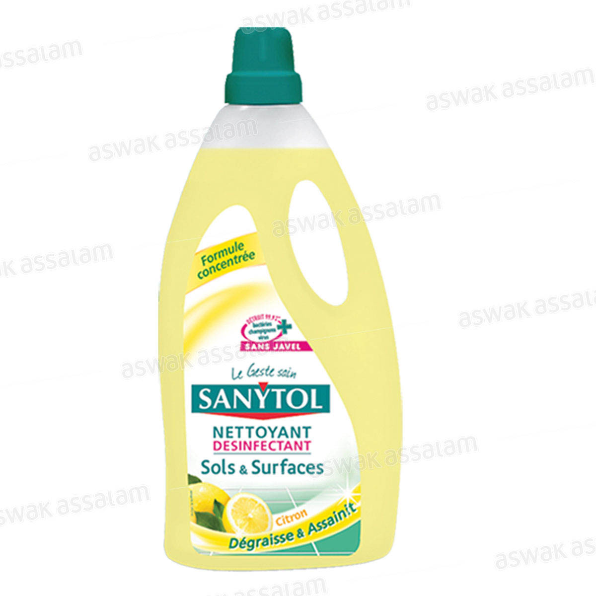 NETTOYANT DESINFECTANT CITRON POUR SOLS ET SURFACES 1L SANYTOL