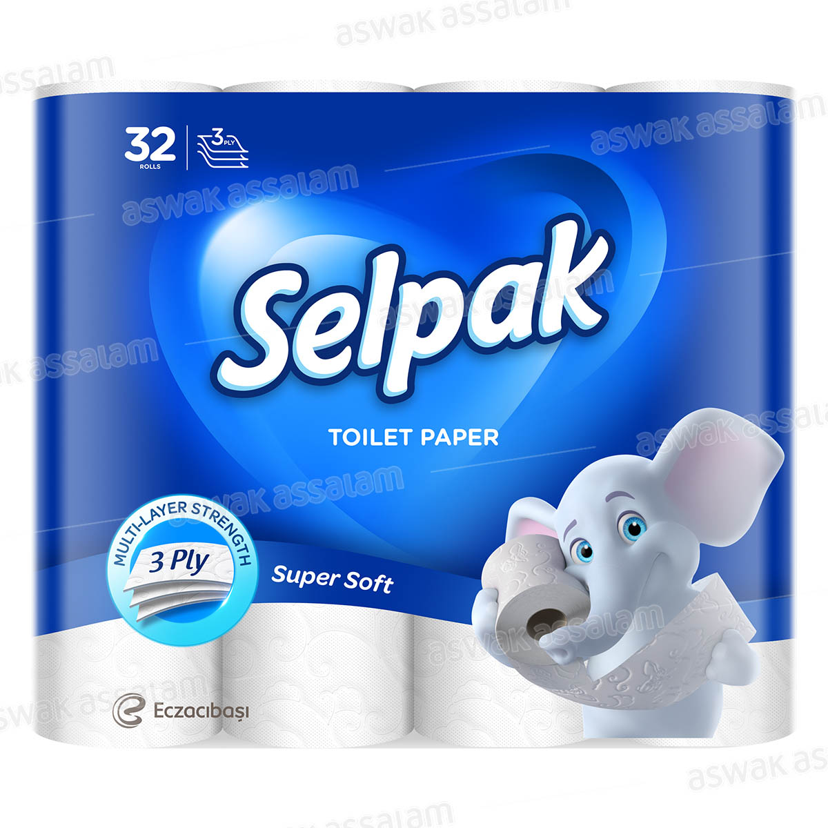 PAPIER HYGIENIQUE 3 PLIS 32 ROULEAUX SELPAK