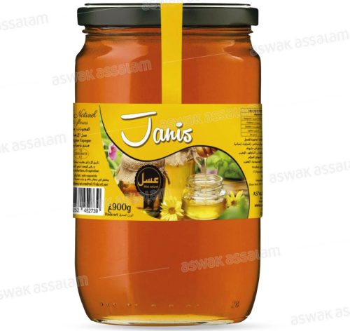 MIEL NATUREL MULTIFLEURS POT EN VERRE 900G JANIS