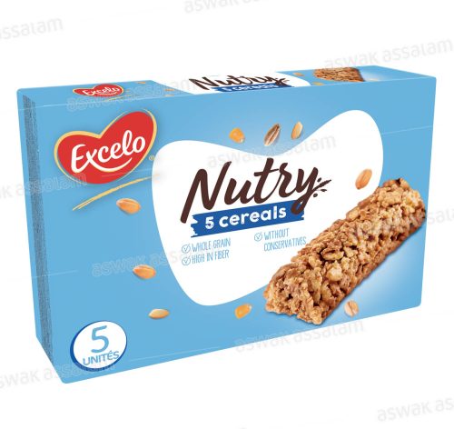 BARRE 5 CEREALES NUTRY PACK DE 5 UNITES 25G EXCELO