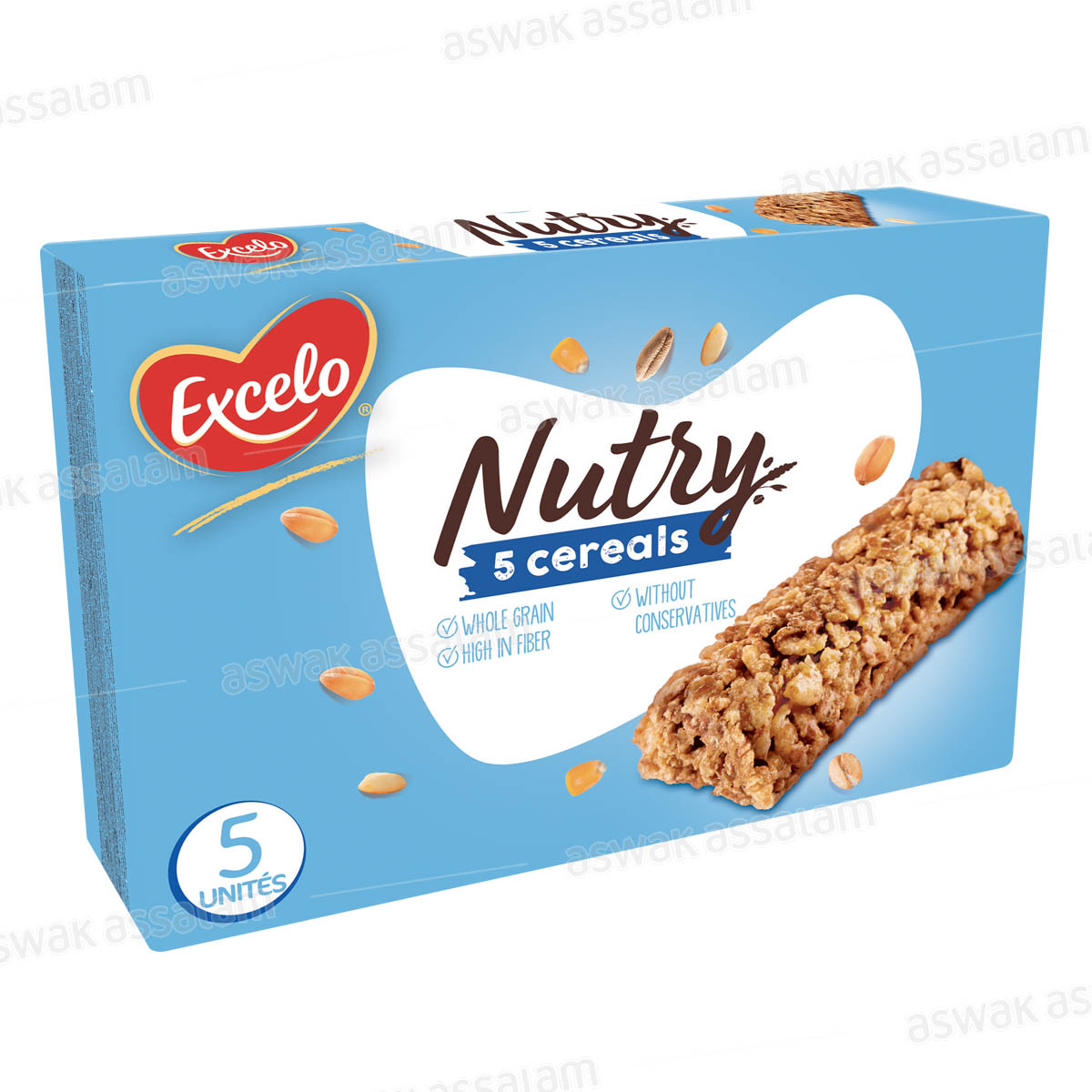 BARRE 5 CEREALES NUTRY PACK DE 5 UNITES 25G EXCELO