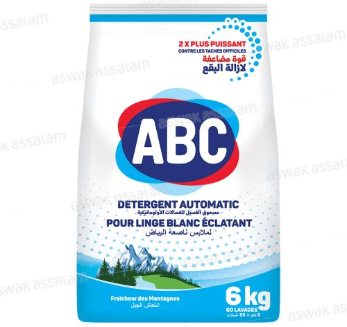 LESSIVE MACHINE FRAICHEUR DES MONTAGNES 6KG ABC